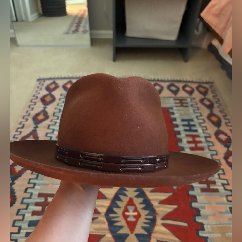 Goorin Bros ‘Yes We Can’ Brown Fedora Hat - Picture 8 of 13